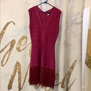 Venus “hold-U-in” Dress with fringe (Size 8)